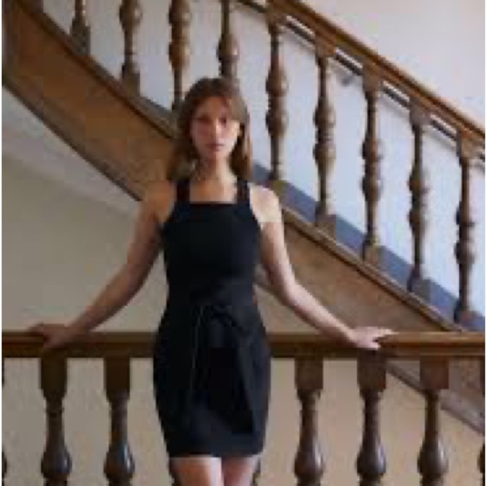 NEW with tags! Zara black denim dress S